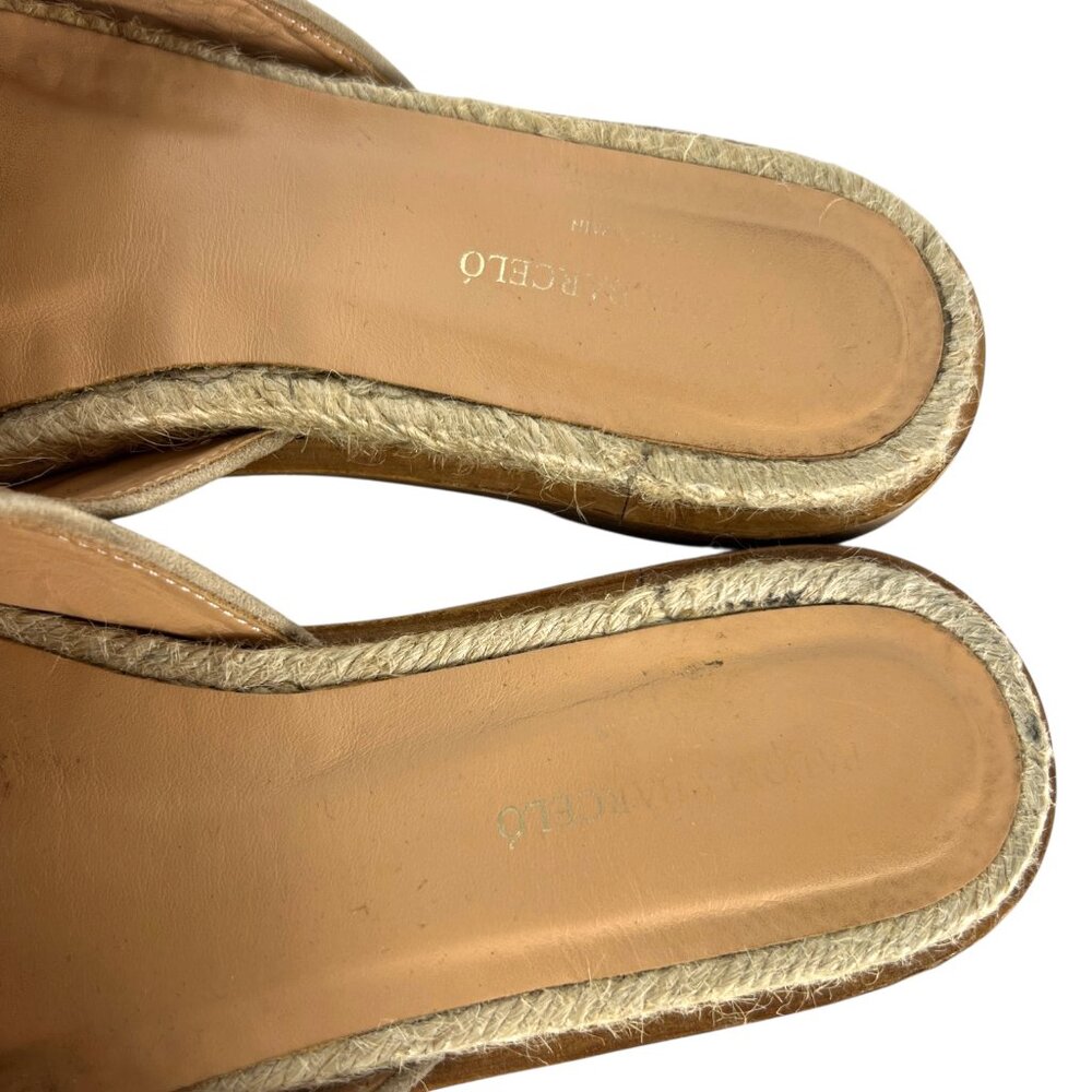 Paloma Barceló Emilie Suede Slide Sandals in Nude Jute Size US 5 ½ or 6 EU 36 - Picture 3 of 11